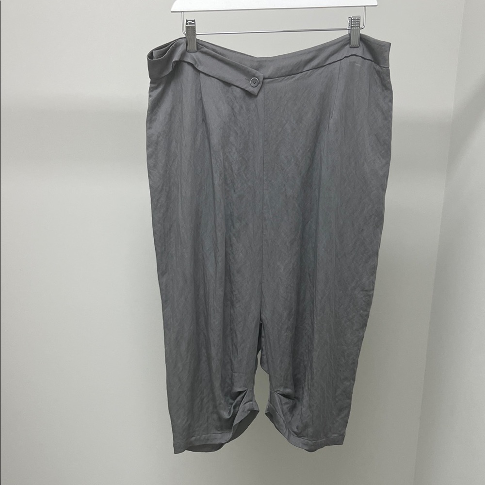 Crea Concept Cropped Satin Pants